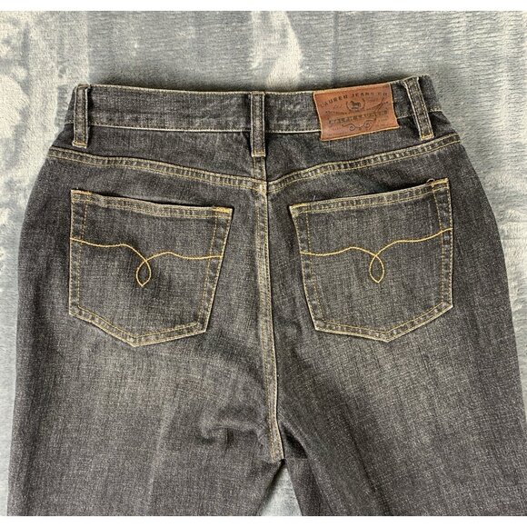 Lauren Ralph Lauren Jeans Women's Size 4 Black Denim Embroidered Patchwork RARE - Picture 6 of 14